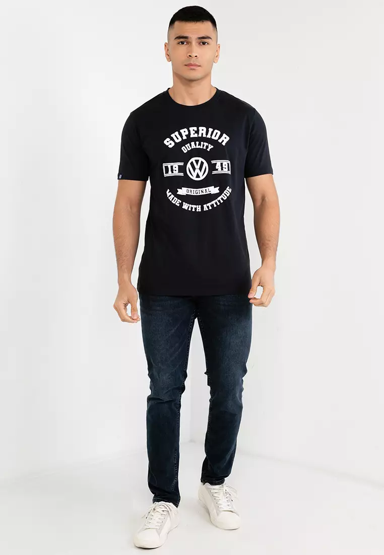 Men's Round Neck Graphic Tee