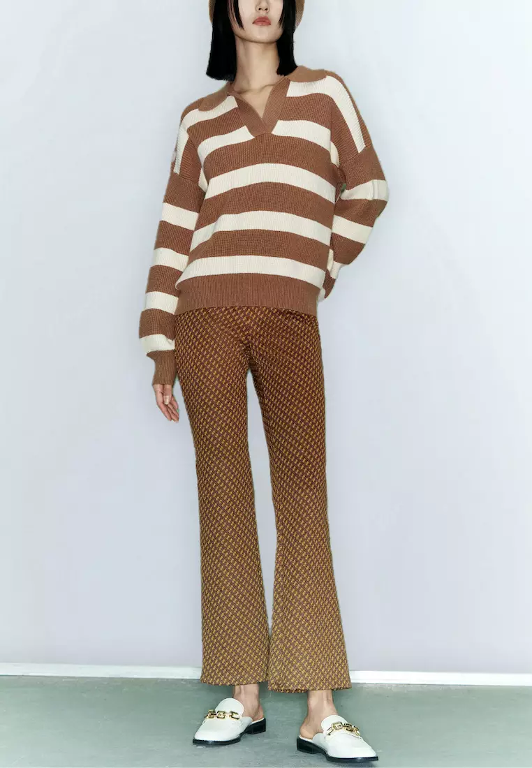 Buy Urban Revivo Knitted Capri Flare Pants 2024 Online