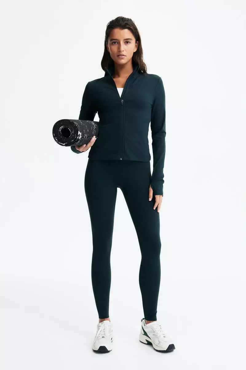 Zip-through sports jacket with SoftMove™