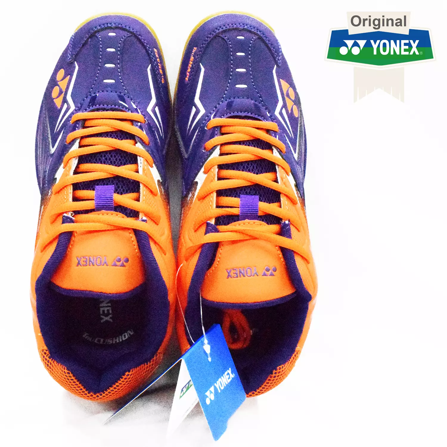 Sepatu badminton Yonex All England 21 Dark Grape / Rustic Orange