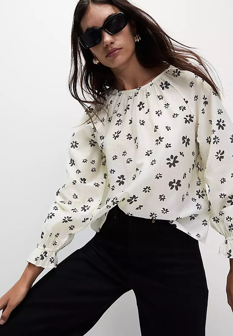 Lyocell Rich Printed Blouse