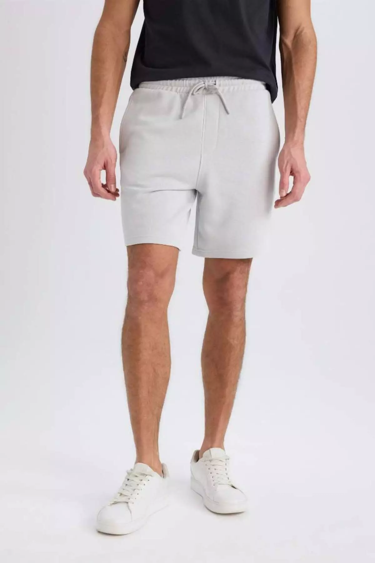 Regular Fit Straight Leg Basic Straight Shorts B8672Ax25Sp