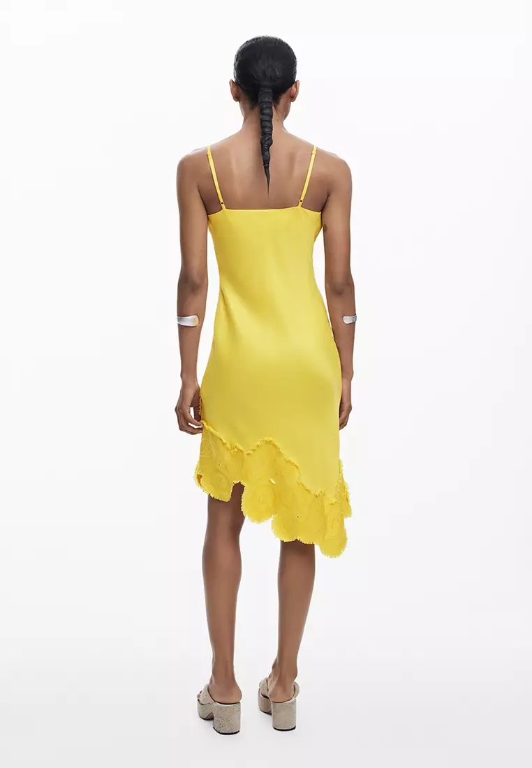 Asymmetric slip dress