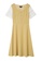 OUNIXUE yellow Vintage Square Neck Lace Jumper Dress 65576AA920ECE7GS_6