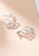 ZITIQUE gold Women's Diamond Embedded Geometric Shape Earrings - Silver 98804AC8A29404GS_3