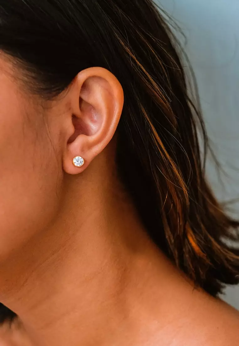 Arden Studs Earrings .40 Carat 18k Gold - Medium