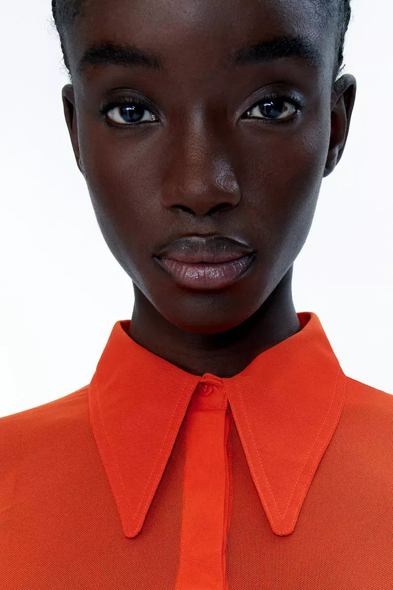 H&m hotsell orange blouse