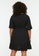 Trendyol black Plus Size Wrap Woven Mini Dress 48558AA48D6FF8GS_2