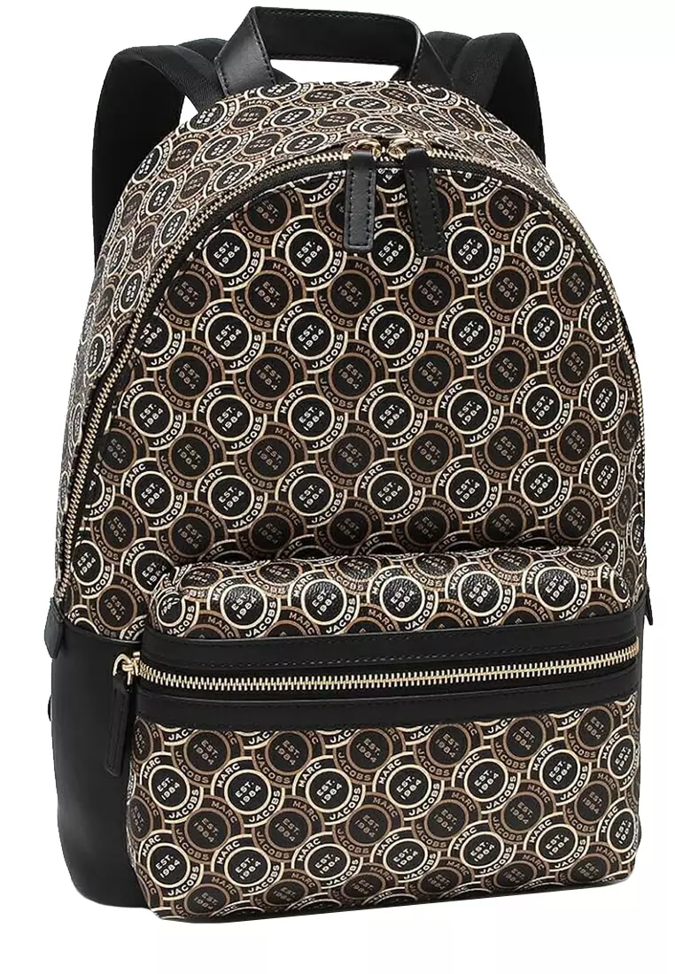 Signet Canvas Backpack Bag in Black Multi H302M12FA22