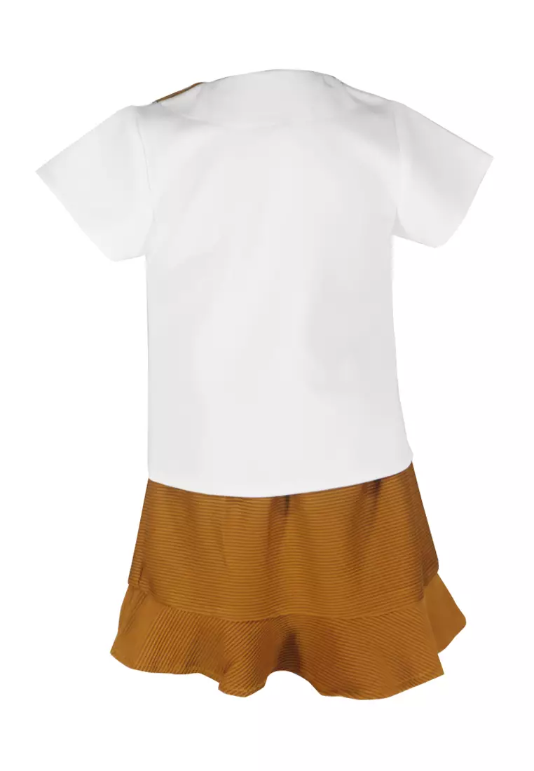 Two Mix Setelan Anak Perempuan Kasual Usia 1-8 Tahun 4238 KUNING