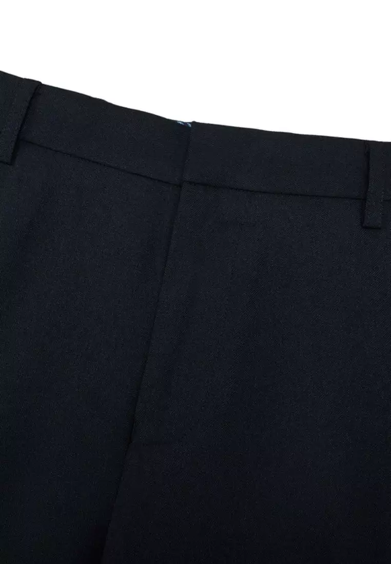 Teflon Regular Fit Twill Suit Pants