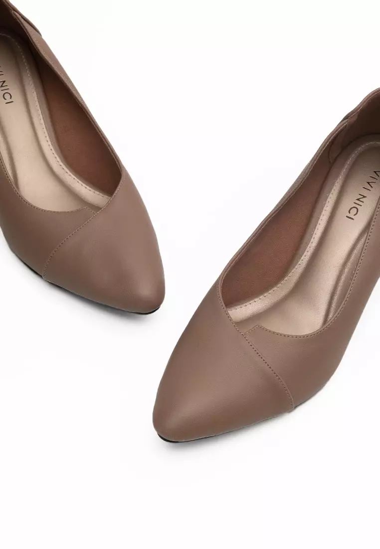 VIVI NICI - Jacelyn Sepatu Wanita 5 cm Milk Coffee