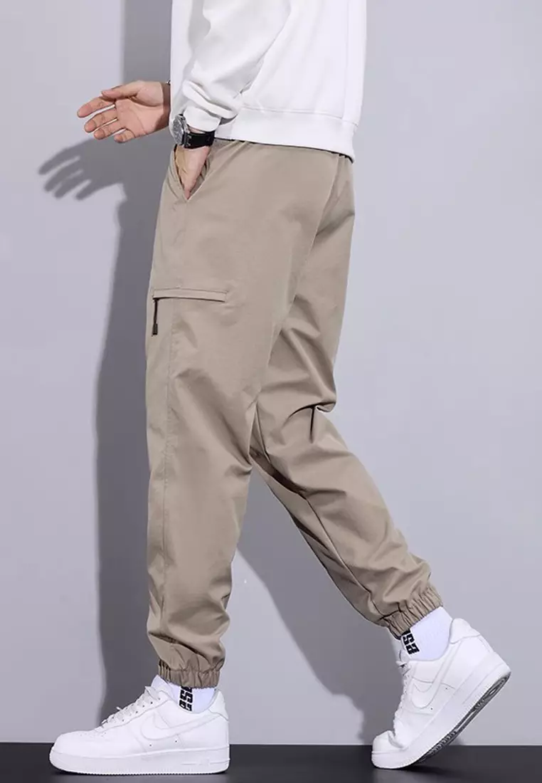 Drawstring Slim Jogger Pants