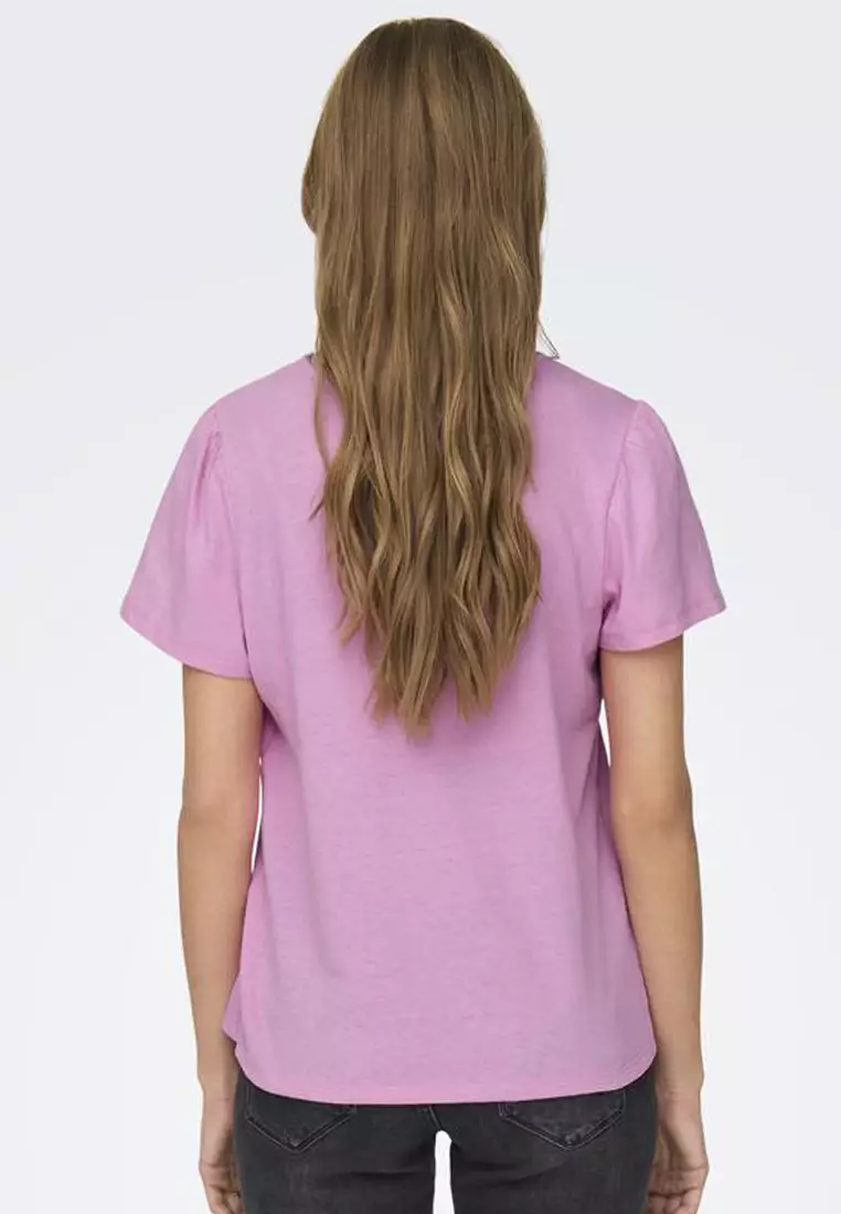 Benita Short Sleeves V-Neck Top