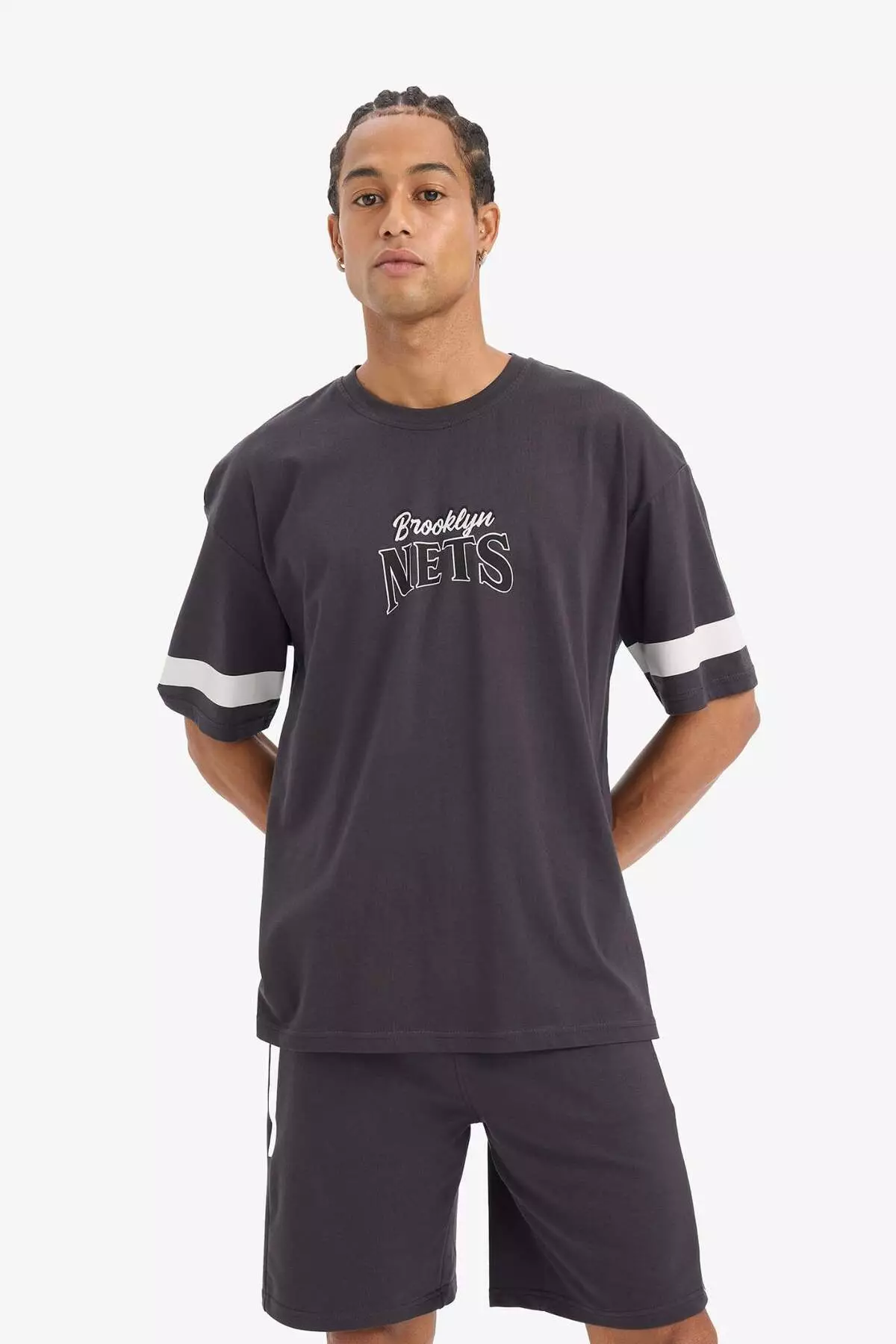 Defactofit Nba Brooklyn Nets 寬鬆闊管剪裁 T恤