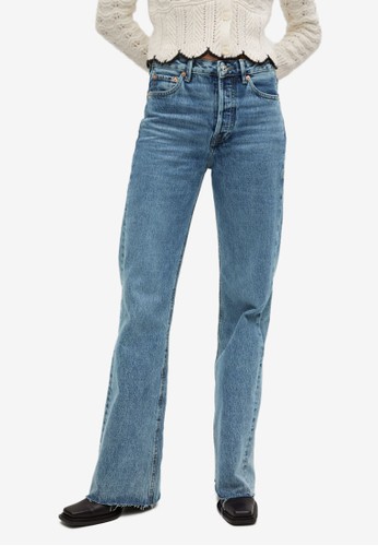 Mango blue Wide Leg High Waist Jeans F629FAA4DA8C33GS_1