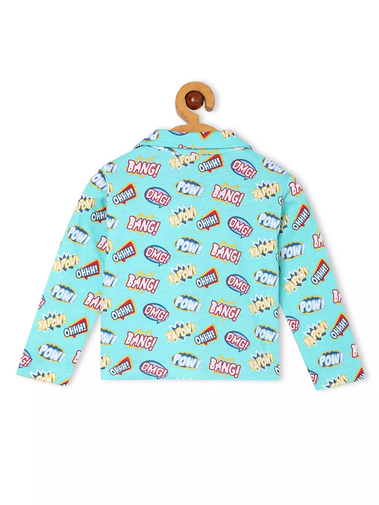 Baby and Kids Pajama Nightsuit Set- Mighty Fighter