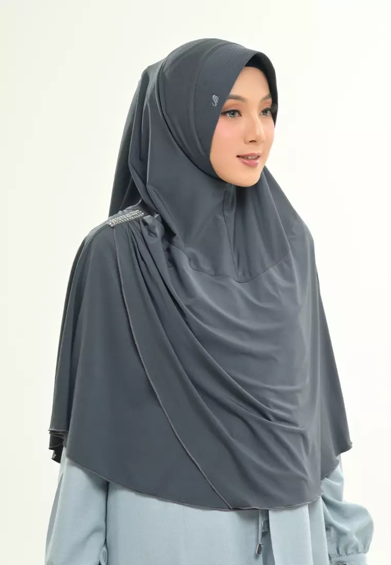 Rabbani - Kerudung Instan Dewasa Balleno Dark Troll M