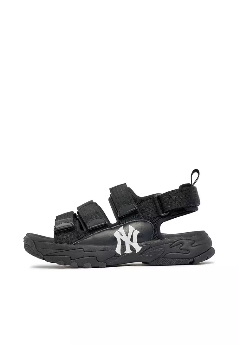 Jual MLB Korea Chunky Sandal Triple Black Original 2024 ZALORA