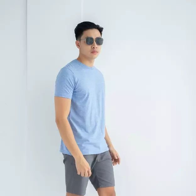Kale Arthur Blue/ T-Shirt Polos Pria Lengan Pendek / Unisex Casual