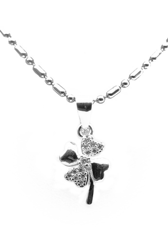 Elfi silver Elfi 925 Sterling Silver Four Heart Leaf SP146 59BB9AC4A32C96GS_1