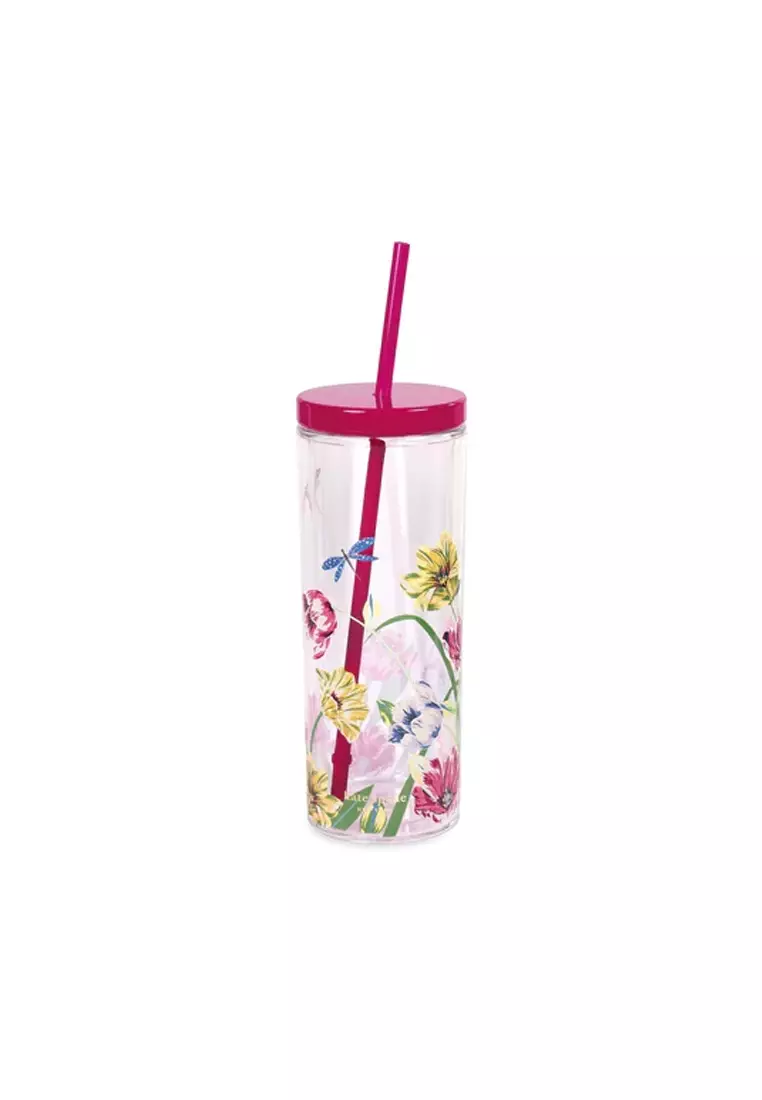 Kate Spade New York Rise & Shine Acrylic Tumbler with Straw