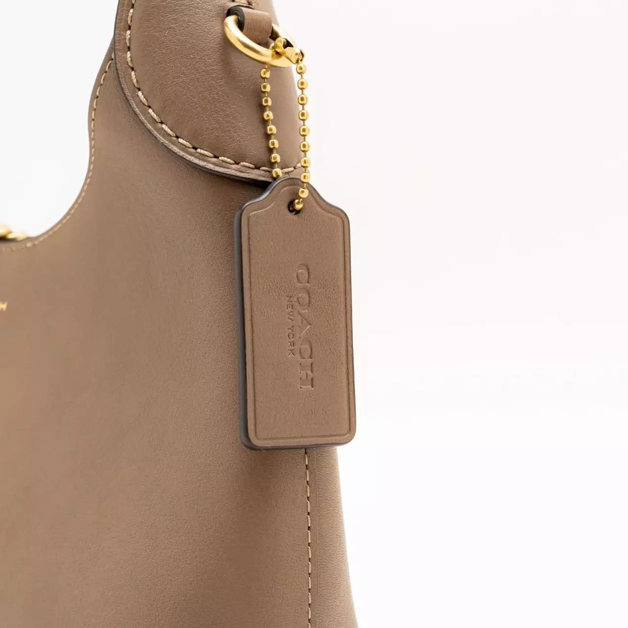 Brooklyn Shoulder Bag 23 Leather Dark Stone