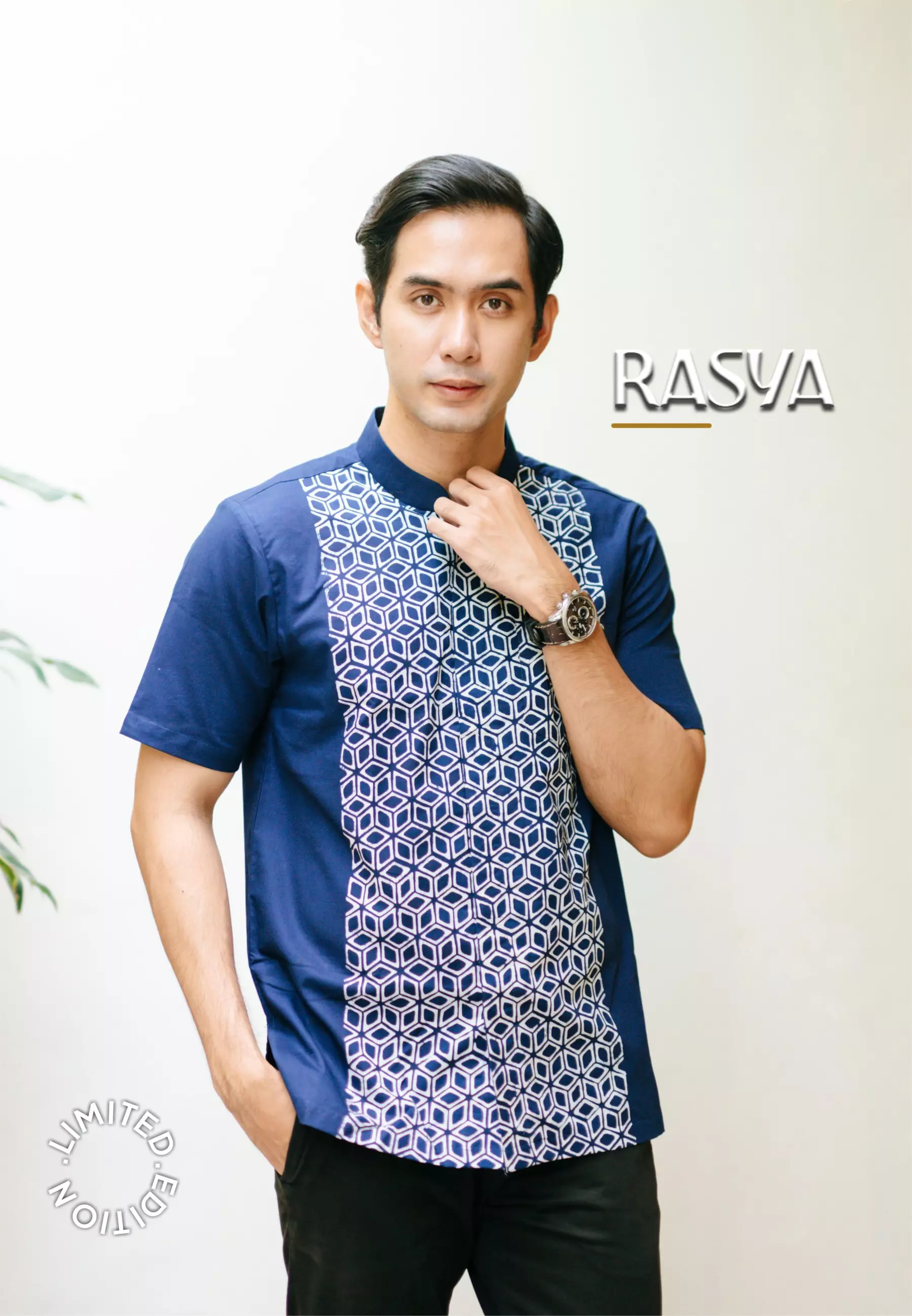 Hadinata Batik Koko Cap Pendek Furing Rasya