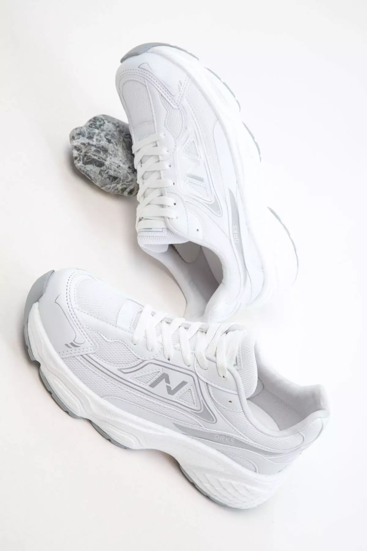White-Grey Women's Sneaker 20762