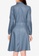 ZALORA WORK blue Pleated Detail Shirt Dress E9900AAAB6B6A4GS_2