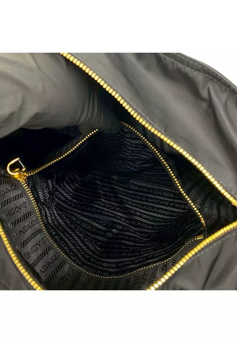 Pre-Loved Prada Embellished Tessuto Tote