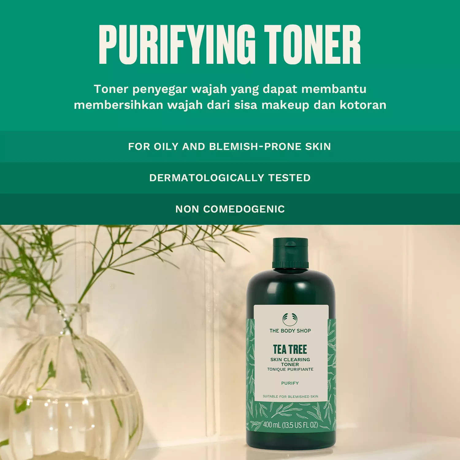 Tea Tree  Skin Clearing Mattifying Toner 400Ml