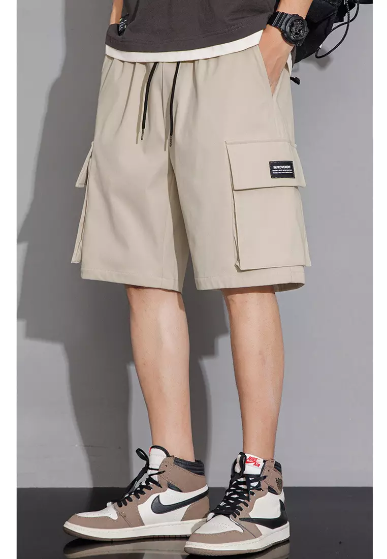 Drawstring Cargo Shorts