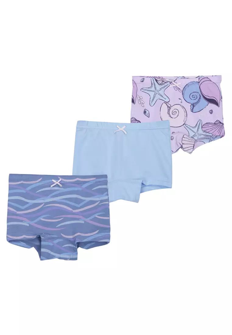 Meet My Feet MMF Move Under the Sea Three-Pack Boyshorts For Girls