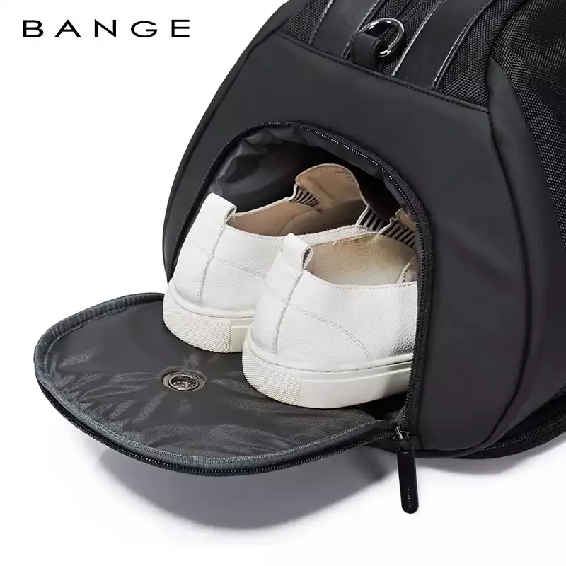Bange BG77178 Tas Multi Fungsi Travel duffle bag GYM Pria Lock TSA - BLACK