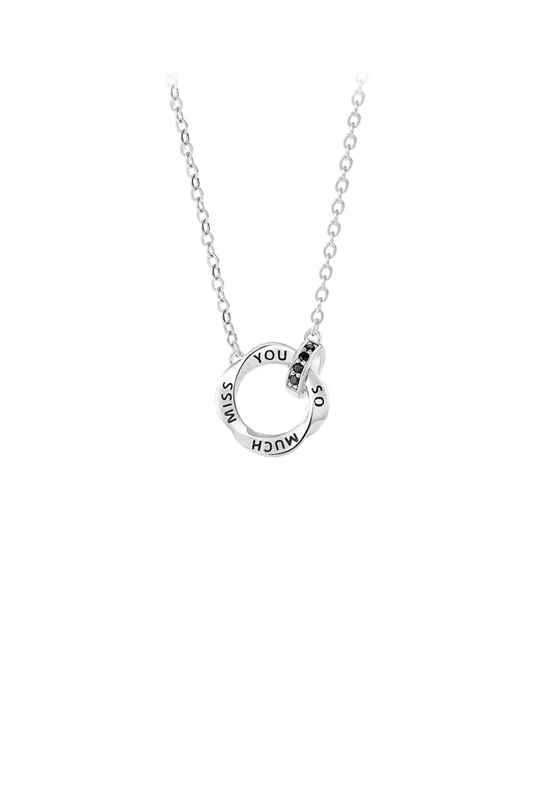 White gold couple necklace on sale