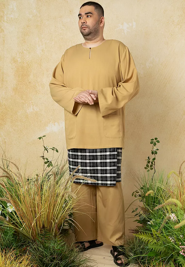 Plus Size Teluk Belanga with Sampin Set