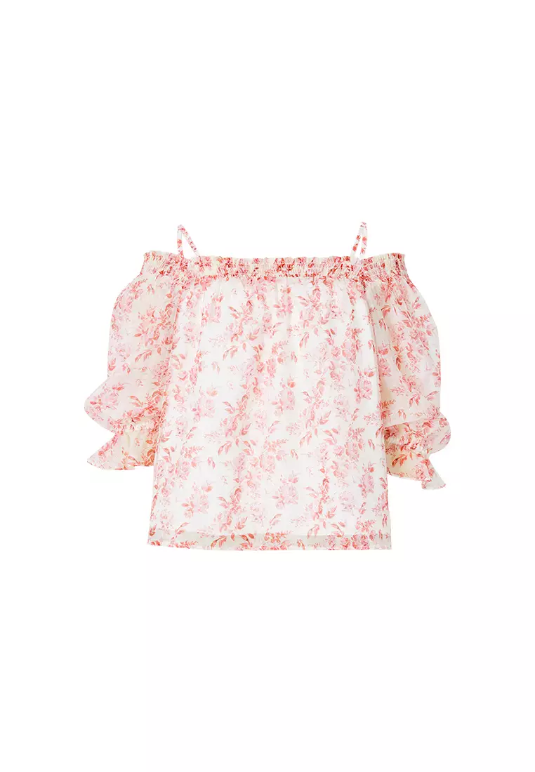 H and clearance m floral top