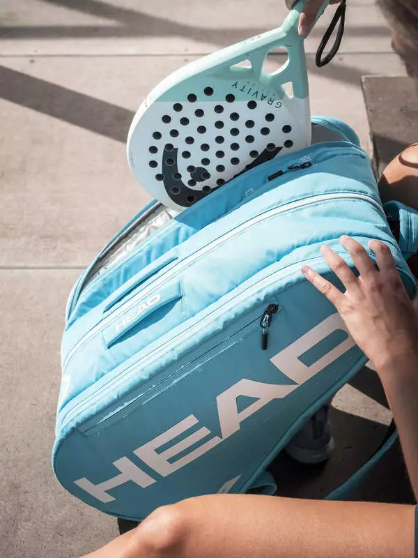 HEAD Padel Tour Bag L Blue 261346 - Tas Padel (Biru)