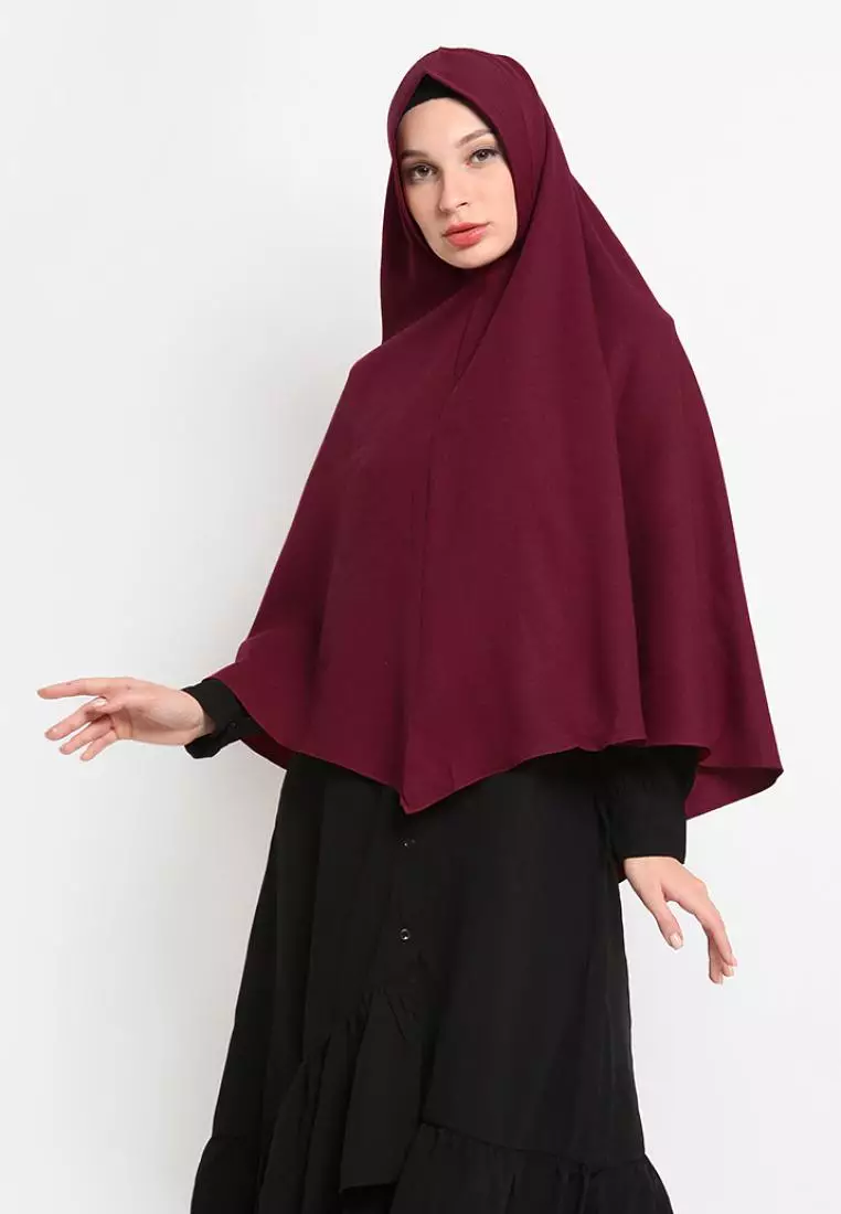 Hilya Khimar Instan Hijab Syari - Maroon