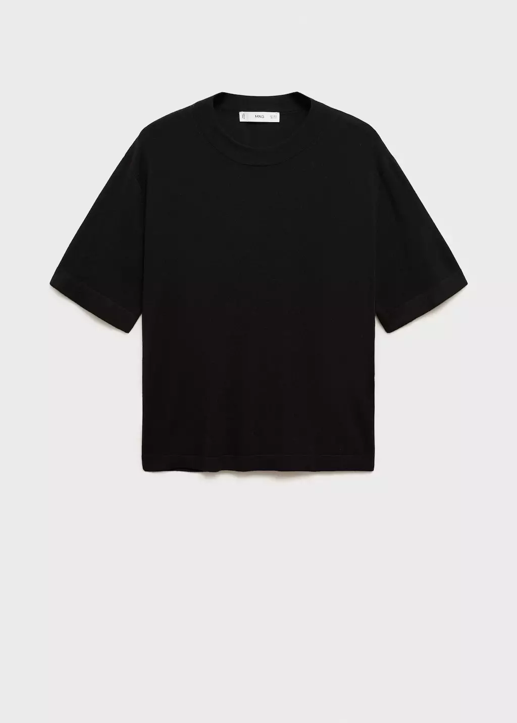 Sweater rajutan halus lengan pendek