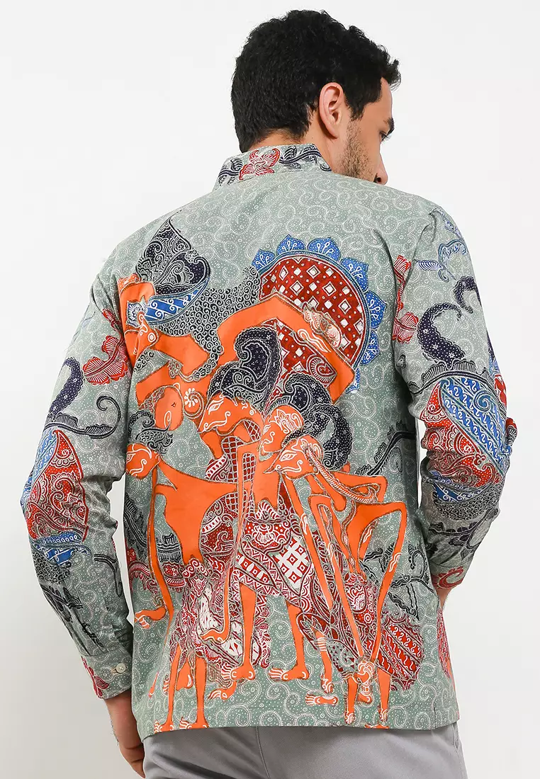 Pandawa Lima Kemeja Batik Tulis Premium Casual Modern Lengan Panjang