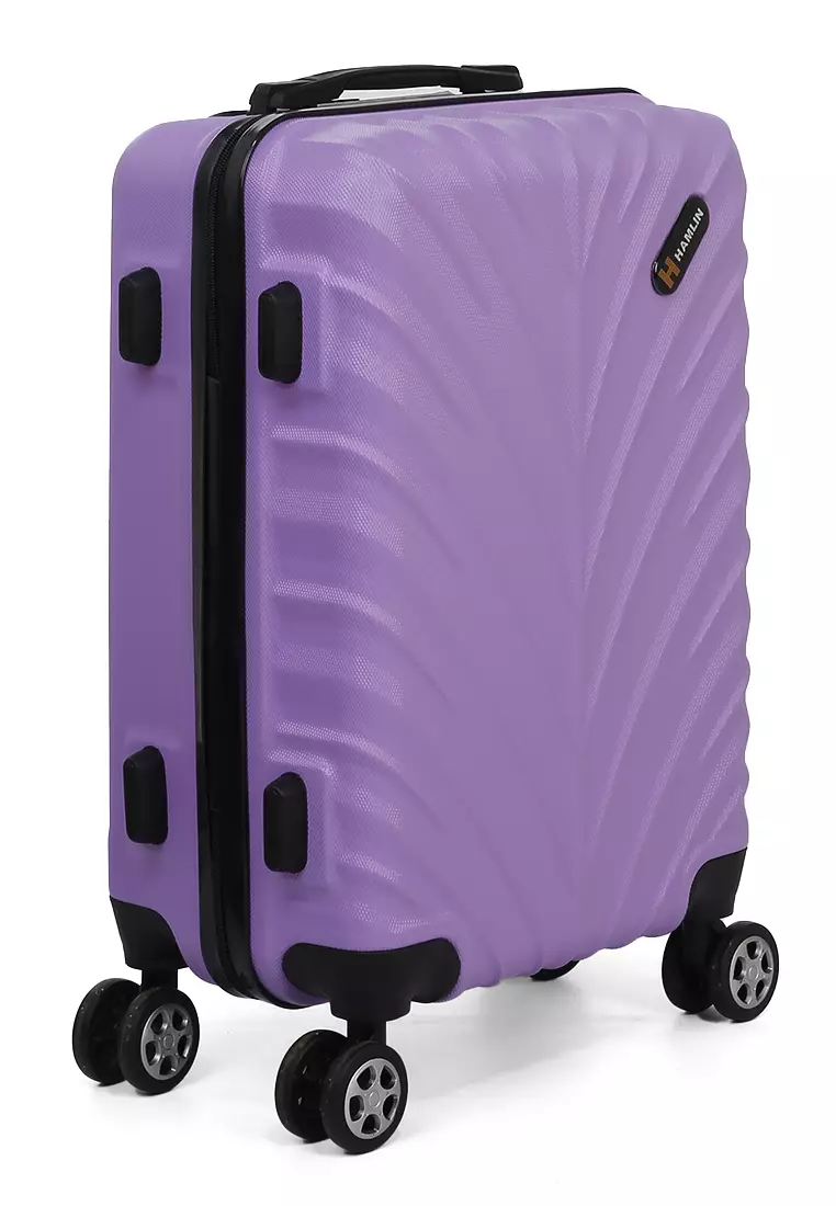 Carlton Tas Koper Hardcase Unisex Size 20Inch Suitcase Combination Lock Large Compartment Material ABS+PVC Coated ORIGINAL - Purple