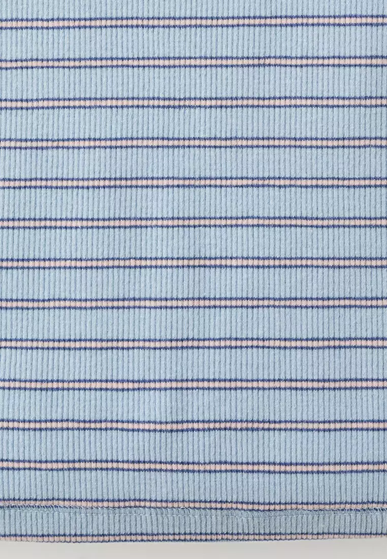 Ribbed Cotton-Blend Top