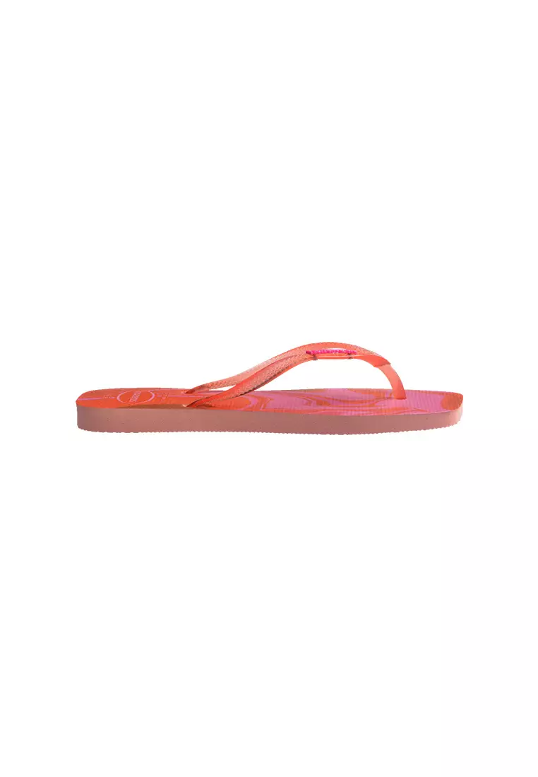 Slim Square Jelly Flip Flops