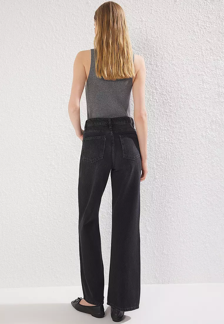 High Waist Wide Leg Jeans