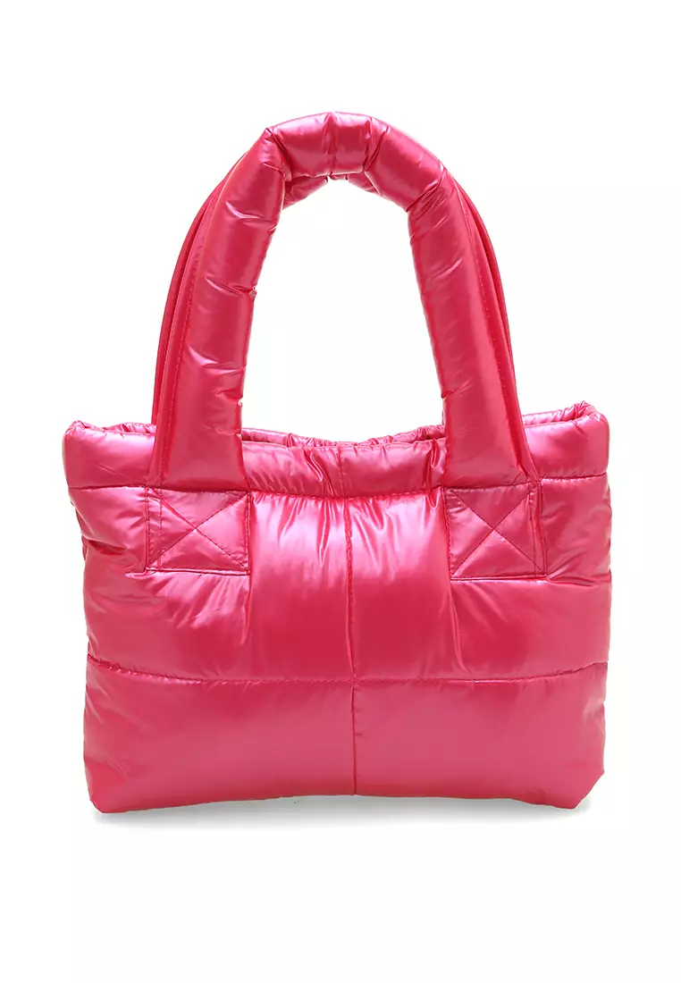 Angelina Pillow Puffy Bag Smooth Texture And High Quality - Shocking Pink