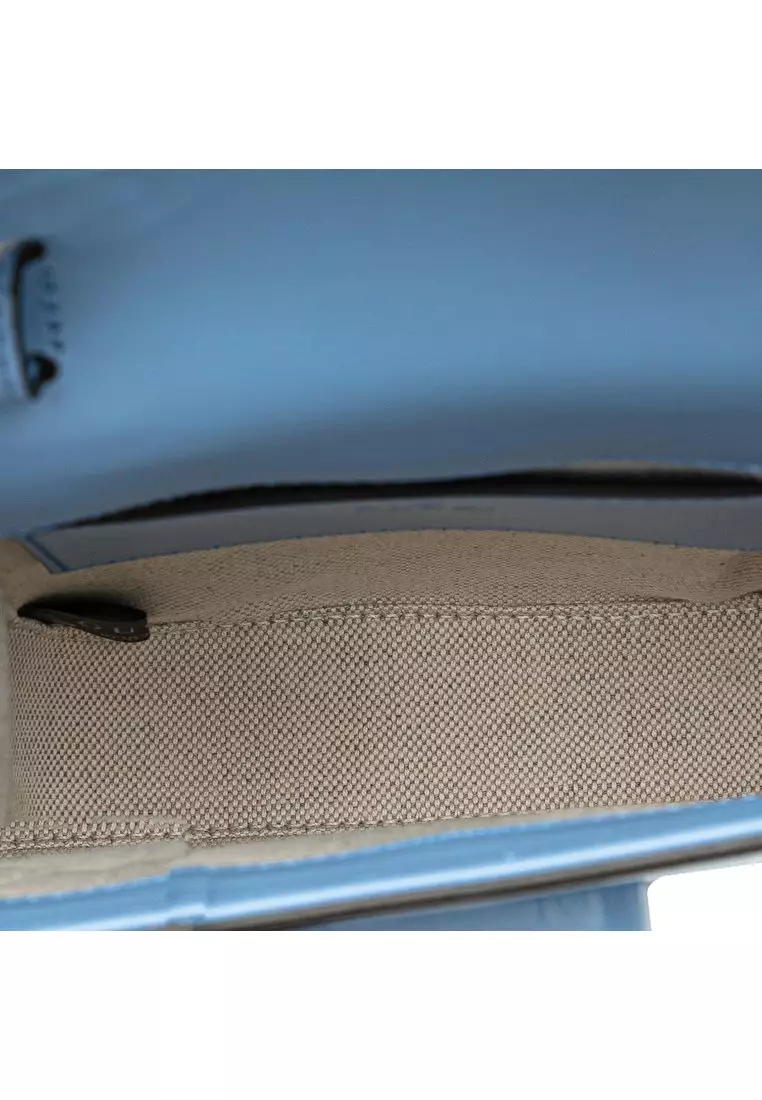 Pre-Loved Gucci Mini Calfskin Bamboo Top Handle Bag