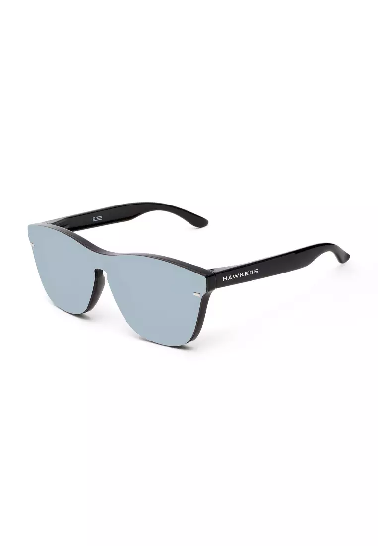HAWKERS Chrome Black ONE VENM HYBRID Sunglasses for Men and Women. UV400 Protection. Official Product Designed in Spain