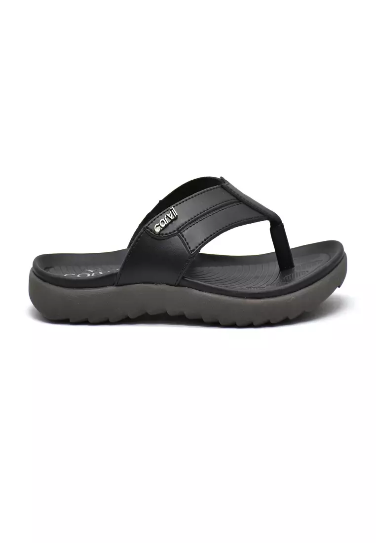 Carvil Sandal Pria Fetino-01 M Black